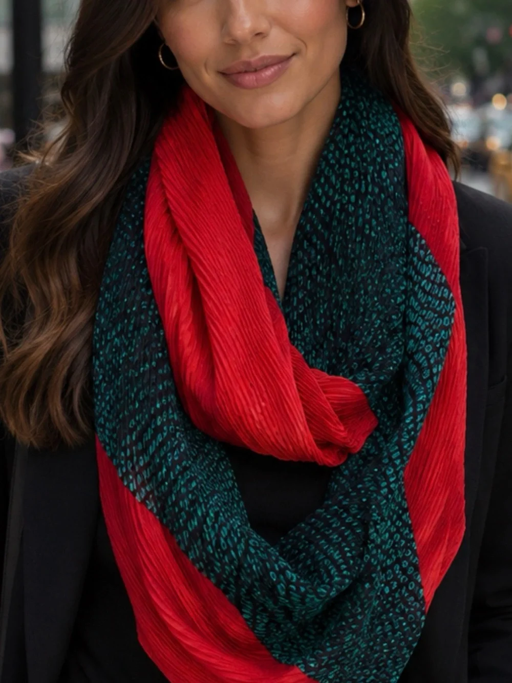 # SILK TWO TONE SCARF